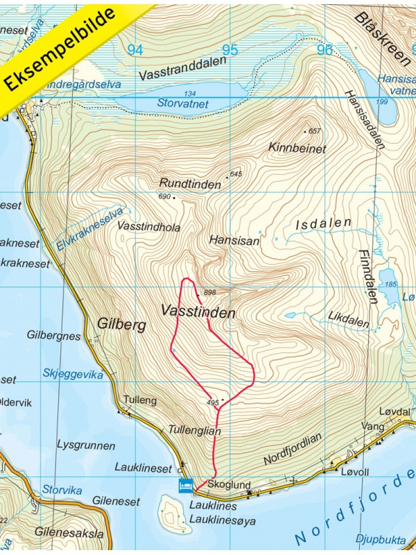 Tromso - Kvaloya - detail mapy