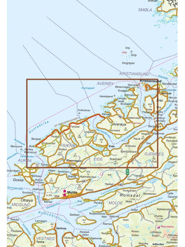 Atlanterhavsvegen mapa