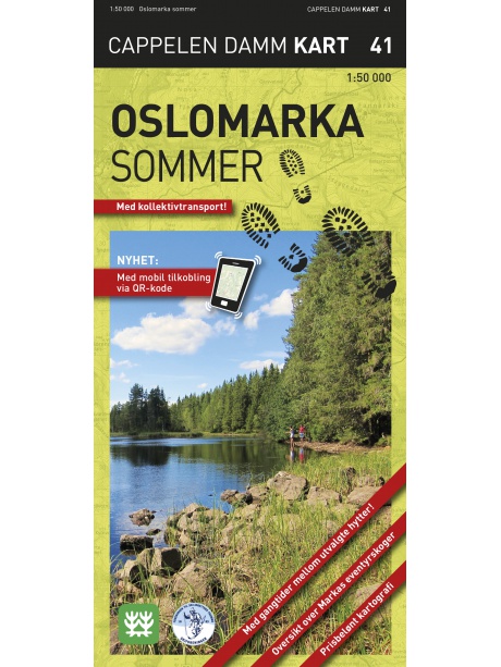 Oslomarka letní - turistická mapa
