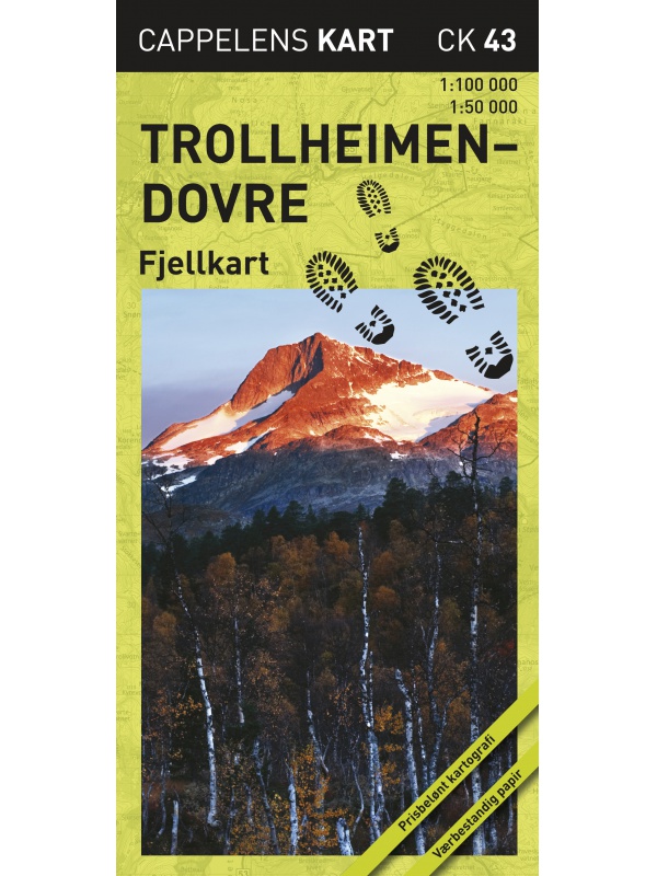Trollheimen-Dovre - turistická mapa