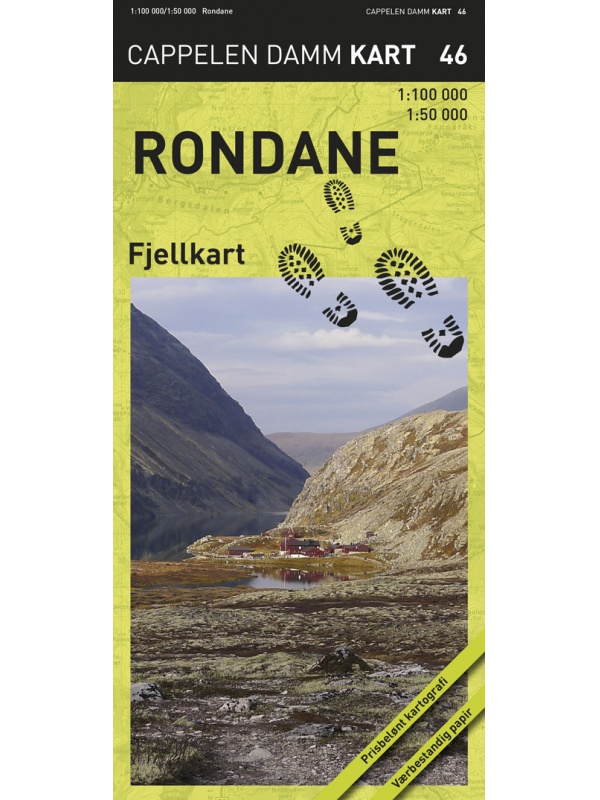 Rondane  - turistická mapa