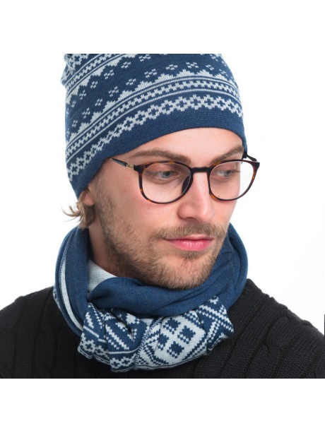 Vrikke Hovden scarf blue