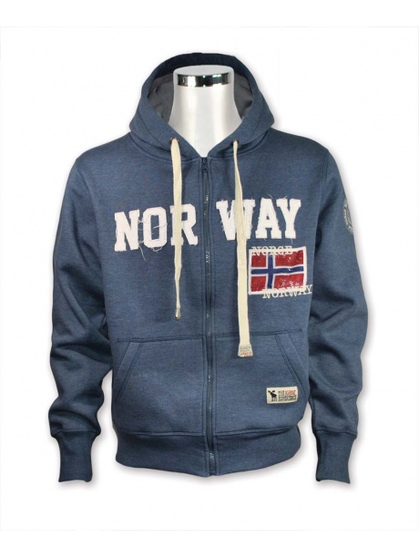 Mikina Norway s kapucí a vlajkou