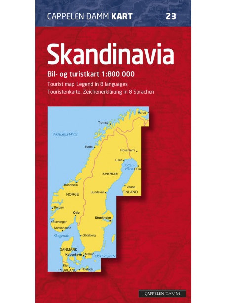 Scandinavia - přehledná mapa