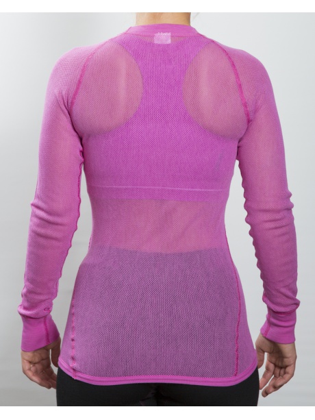 Wool Thermo Shirt pink záda