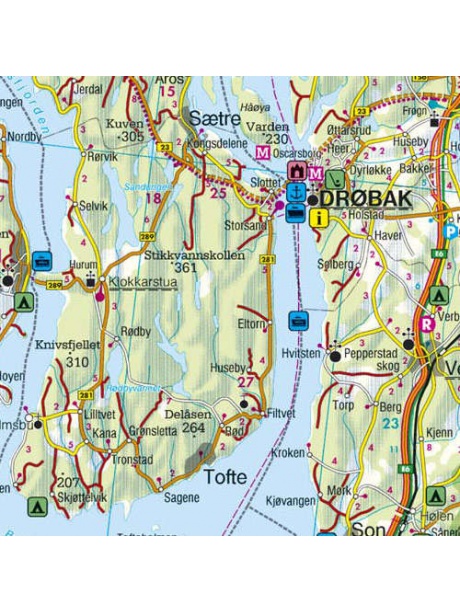 Skandinávie - detail mapy